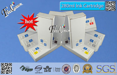 ARC Cips HP T2300 / T1300 Yazıcı için 260ml 6 Renk Şeffaf PP Geniş Format Mürekkep Kartuşları
