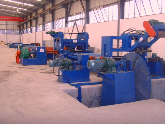 Ekonomik yüksek direk ışık kutup üretim hattı / Işık kutup için 12000mm Kesme Makinesi