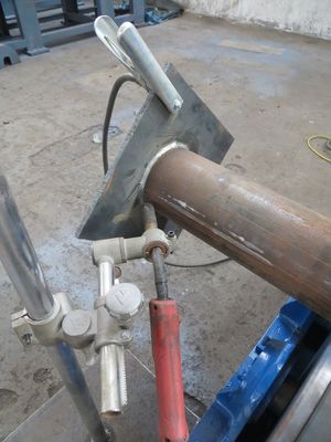Konik ışık direği, yüksek direği, monopole için otomatik taban plaka kaynak makinesi