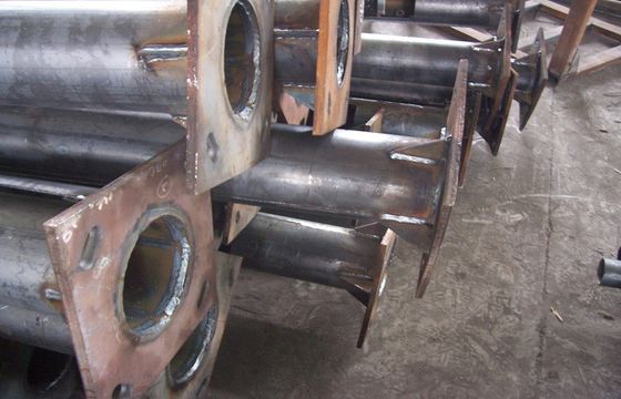 Konik ışık direği, yüksek direği, monopole için otomatik taban plaka kaynak makinesi