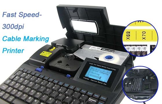 Desktop auto cutter Cable Marking Printer 300dpi for electric installation