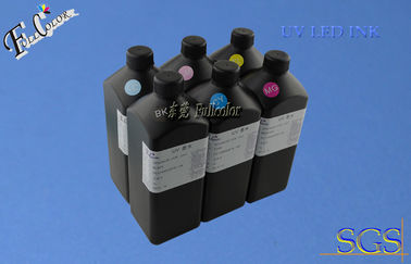 Eflatun, Sarı, Mavi, Siyah, Beyaz, Epson Yazıcı Kafası UV yazıcı için Vernik UV LED Kür Mürekkep