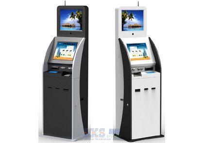17 inç soğuk haddelenmiş çelik dijital Kiosk göstermek kimlik tarayıcı kartı sorunu modülleri ile
