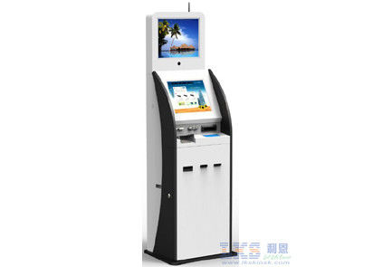 17 inç soğuk haddelenmiş çelik dijital Kiosk göstermek kimlik tarayıcı kartı sorunu modülleri ile
