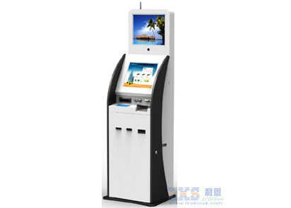 17 inç soğuk haddelenmiş çelik dijital Kiosk göstermek kimlik tarayıcı kartı sorunu modülleri ile