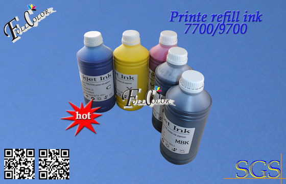 Yazıcı Pigment mürekkep Ultra Chrome K3 Pigment mürekkep Epson Pro 7700 5 renk mürekkep dolum Şişeler için