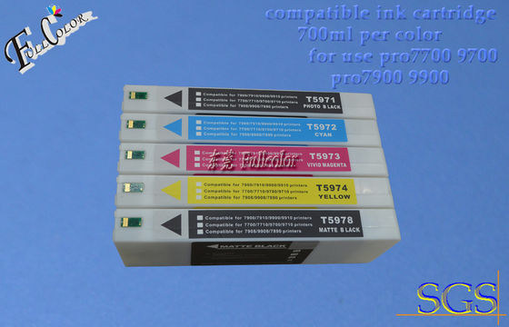 Epson pro 7900/9900 yazıcıyla 11 Renk için 350ML Doldurulabilir Geniş Format Mürekkep Kartuşları