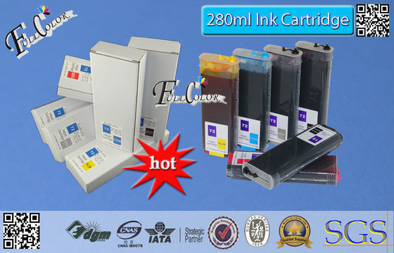 HP Desginjet Pinter sayılı Boya ile 72 Doldurulabilir Mürekkep Kartuşu Ve Pigment Mürekkep Ve Chip