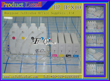 HP81 uyumlu HP Designjet D5800 geniş Format CISS sistem BK C M Y 1000 ML başına renk dağıtma