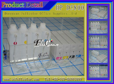 HP81 uyumlu HP Designjet D5800 geniş Format CISS sistem BK C M Y 1000 ML başına renk dağıtma