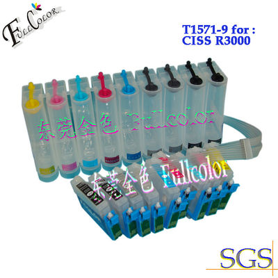 Tam Pigment Mürekkep Refilled Epson T1571 - T1579 CISS Sürekli Mürekkep Besleme Sistemi 9 renk 200ml her renk