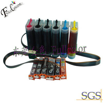BK, BK, C, M, Y, GY Mürekkep tankı CISS Sürekli Mürekkep Besleme Sistemi Canon ip6140 Yazıcı