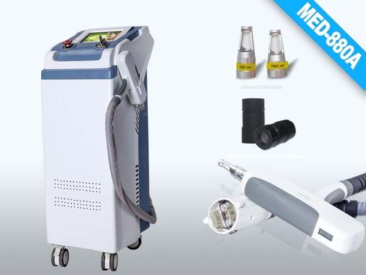 beyaz ve gri lazer Spot Büyüklüğü 2, 8mm Q ND YAG Lazer Enerji Dövme Remover Anahtarlı